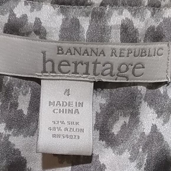 Banana Republic Silk-blend Animal Print dress Size 4 - Picture 3 of 8